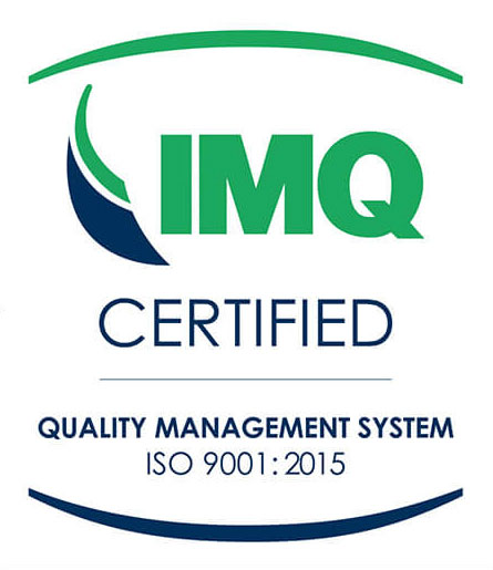 IMQ certified - Quality Management System ISO 9001:2015